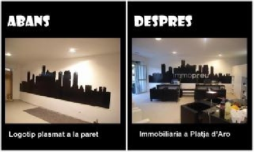 Immobiliaria en Platja d'Aro con logotipo