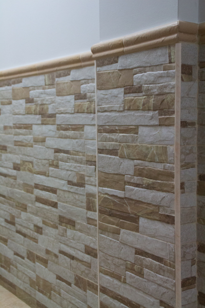 Piedra decorativa en zócalo