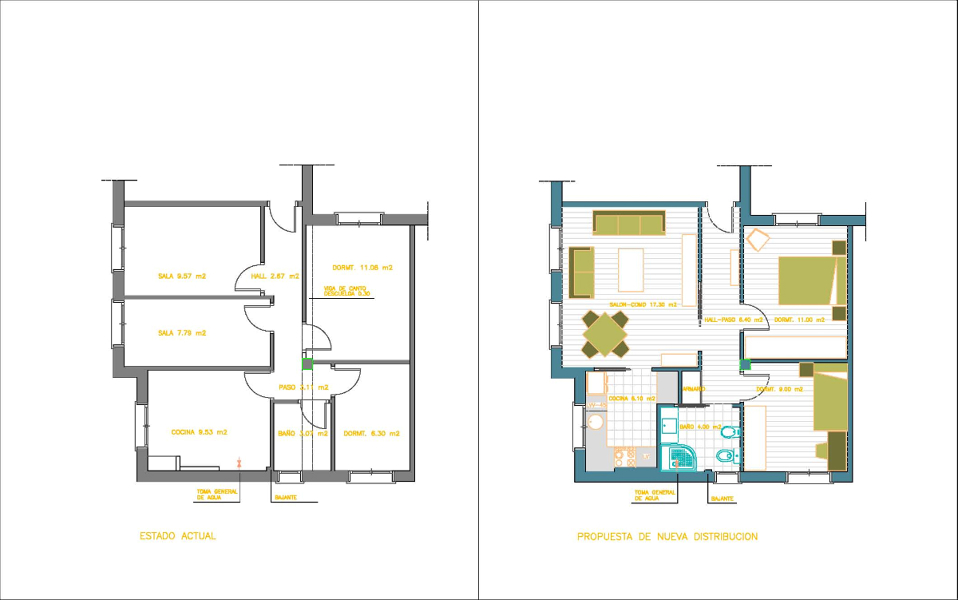 Propuesta de reforma de piso en Gijon