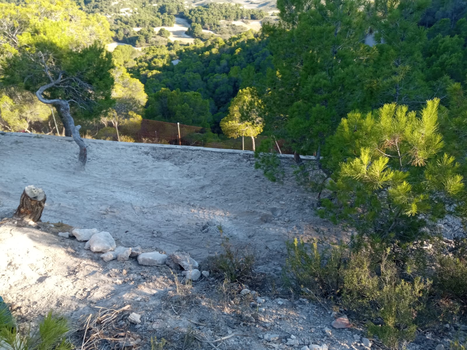 Creación de terraza en montaña