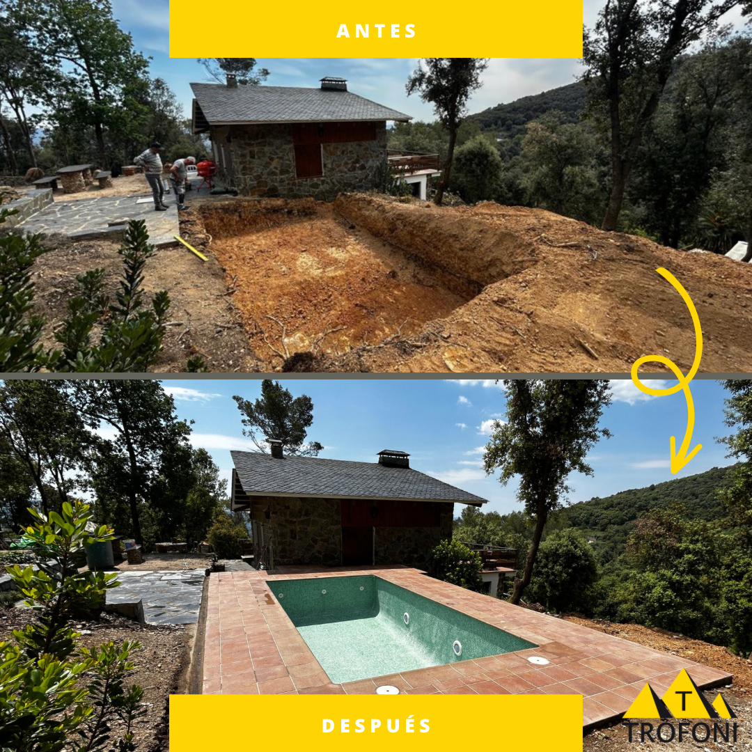 Construcción de piscina