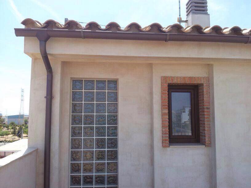 Canal de aluminio con revestimiento de cobre