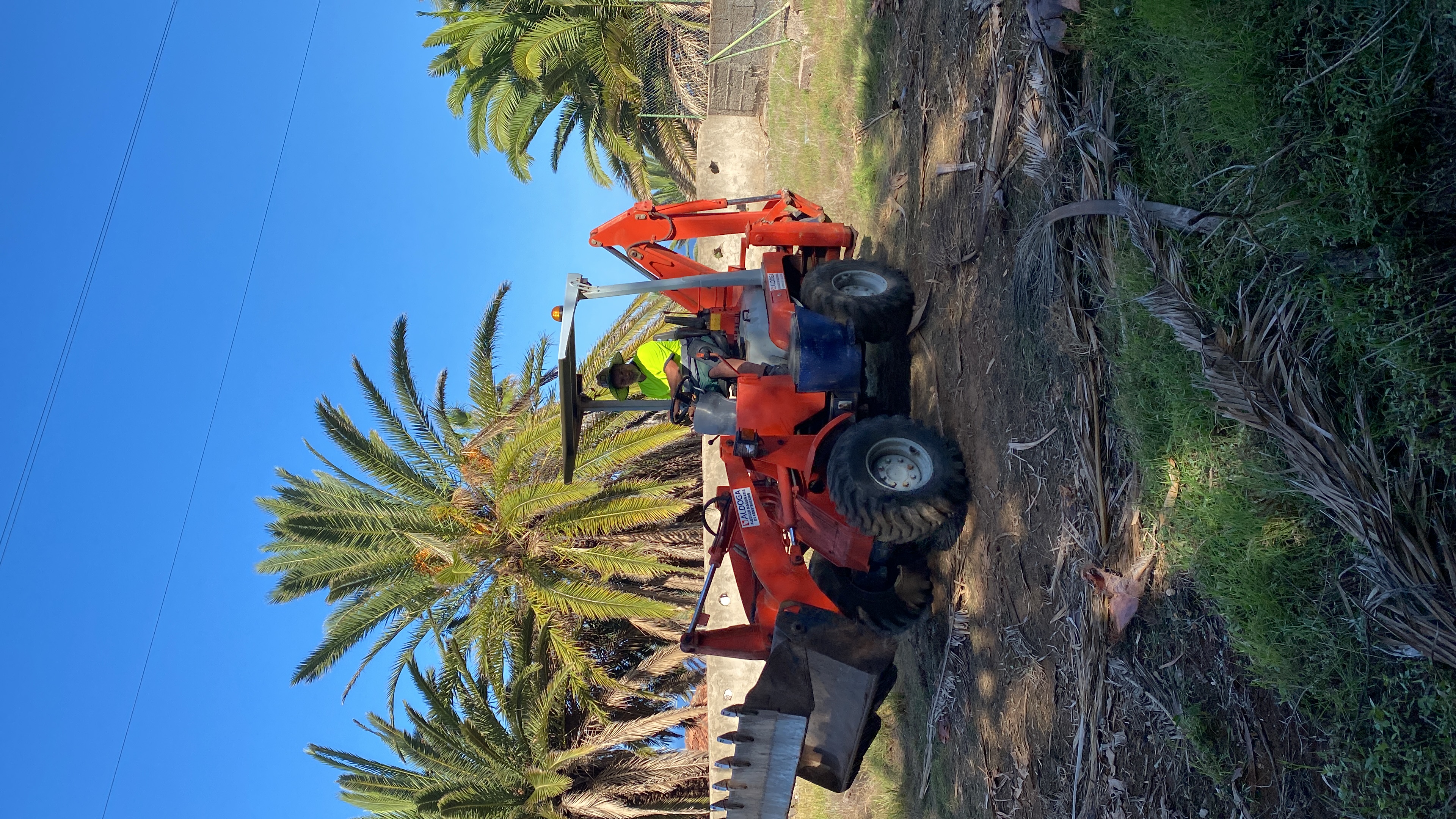 Trabajo con maquinarias