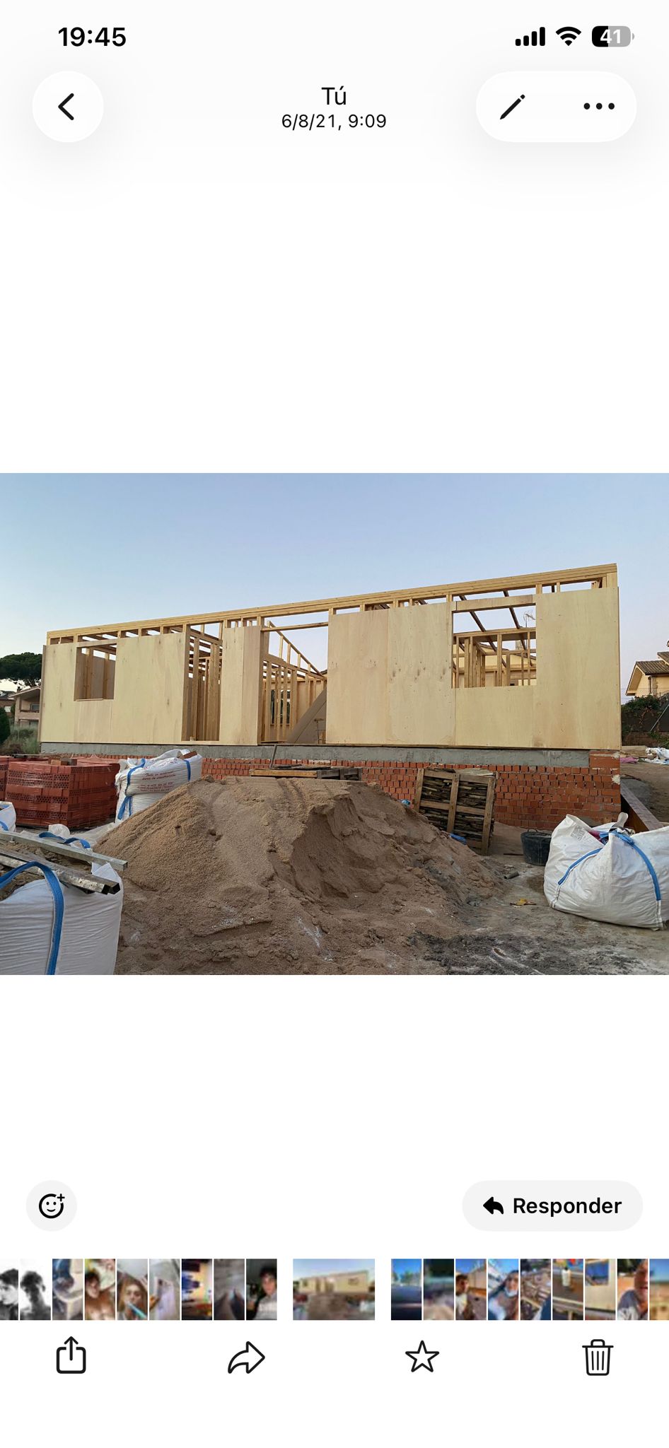 Trabajo en vivienda de madera