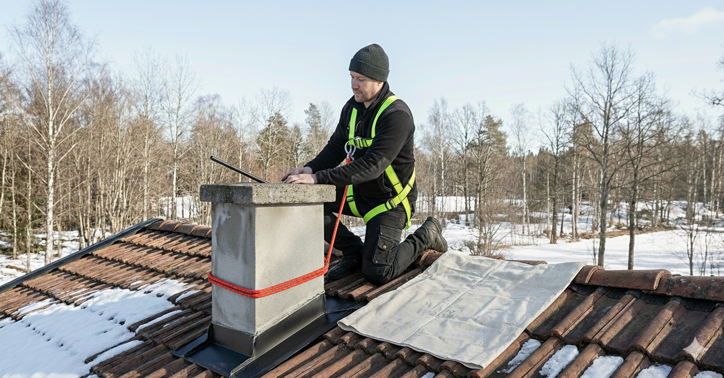 Limpieza integral del tiro de la chimenea