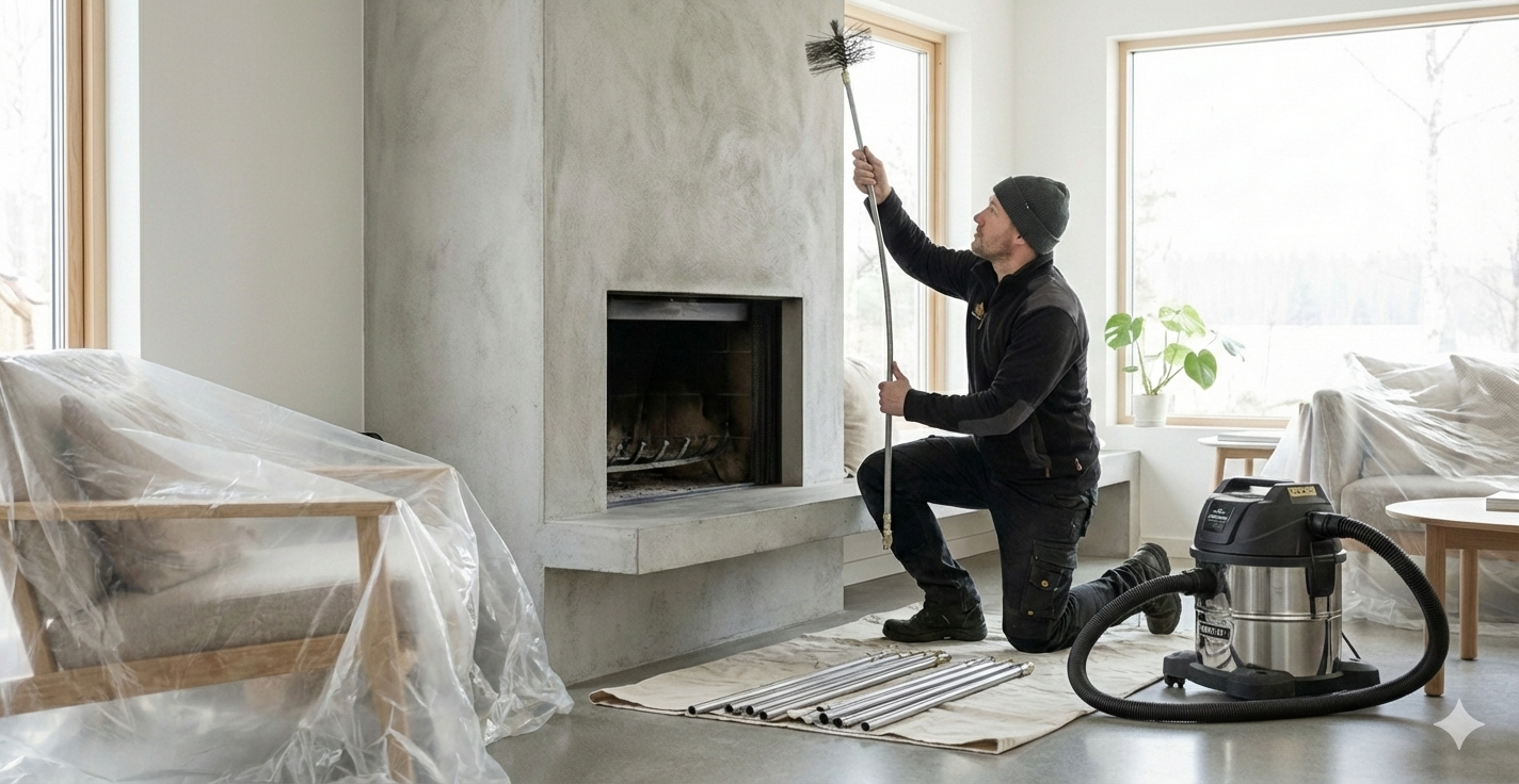 Limpieza de chimenea