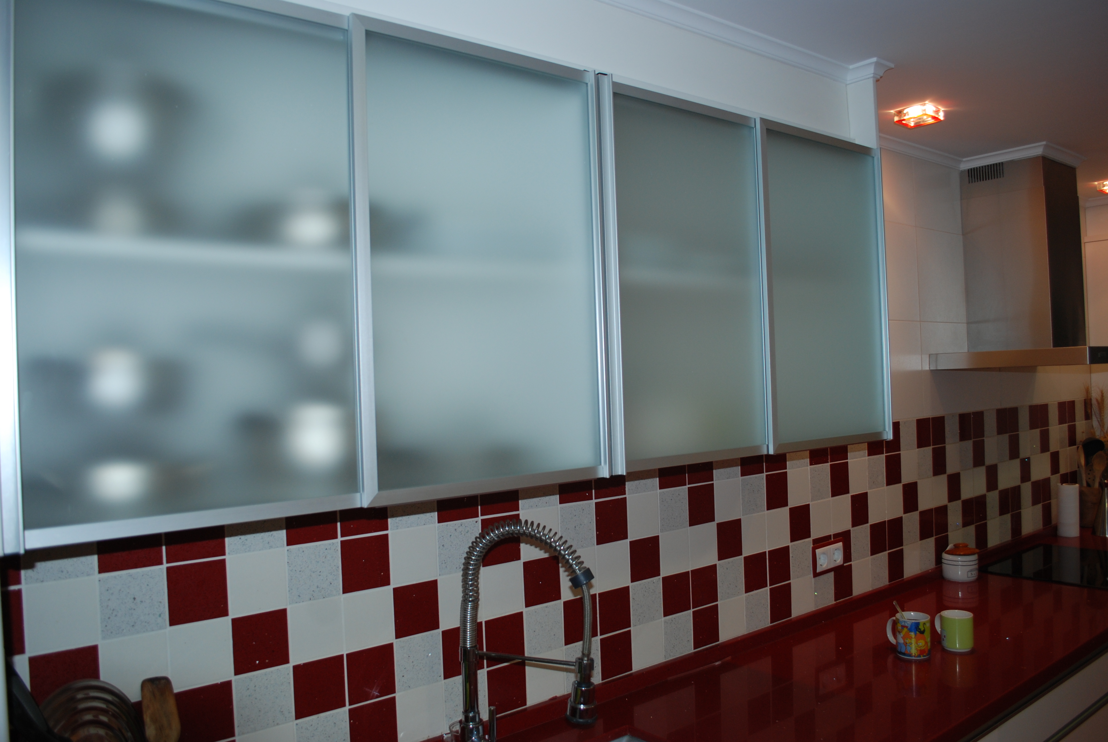 Puertas mate de armarios cocina