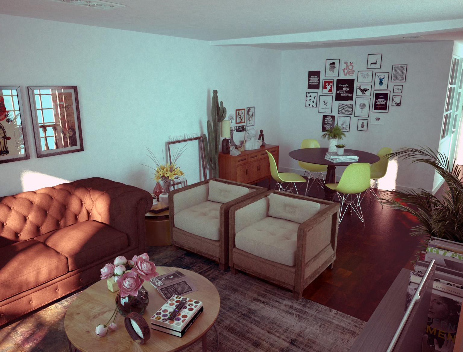 Infografía ambientación Salón