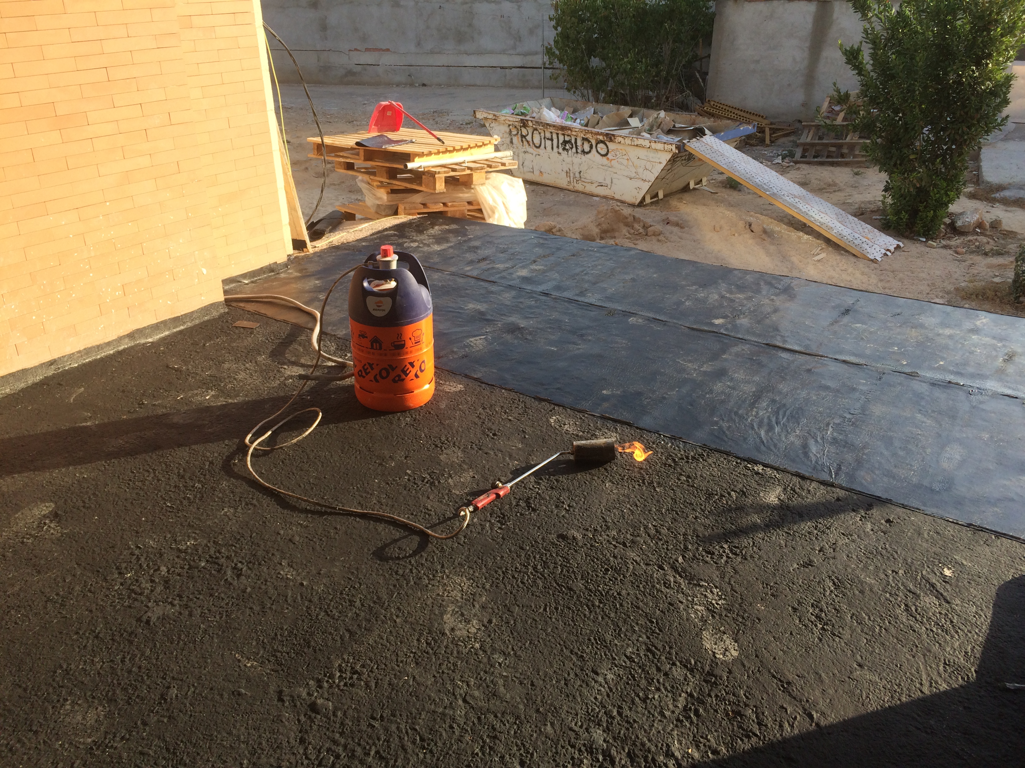 Aislamiento de telas asfaltica