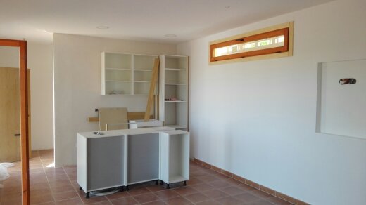 Aislamiento terminado y pintado