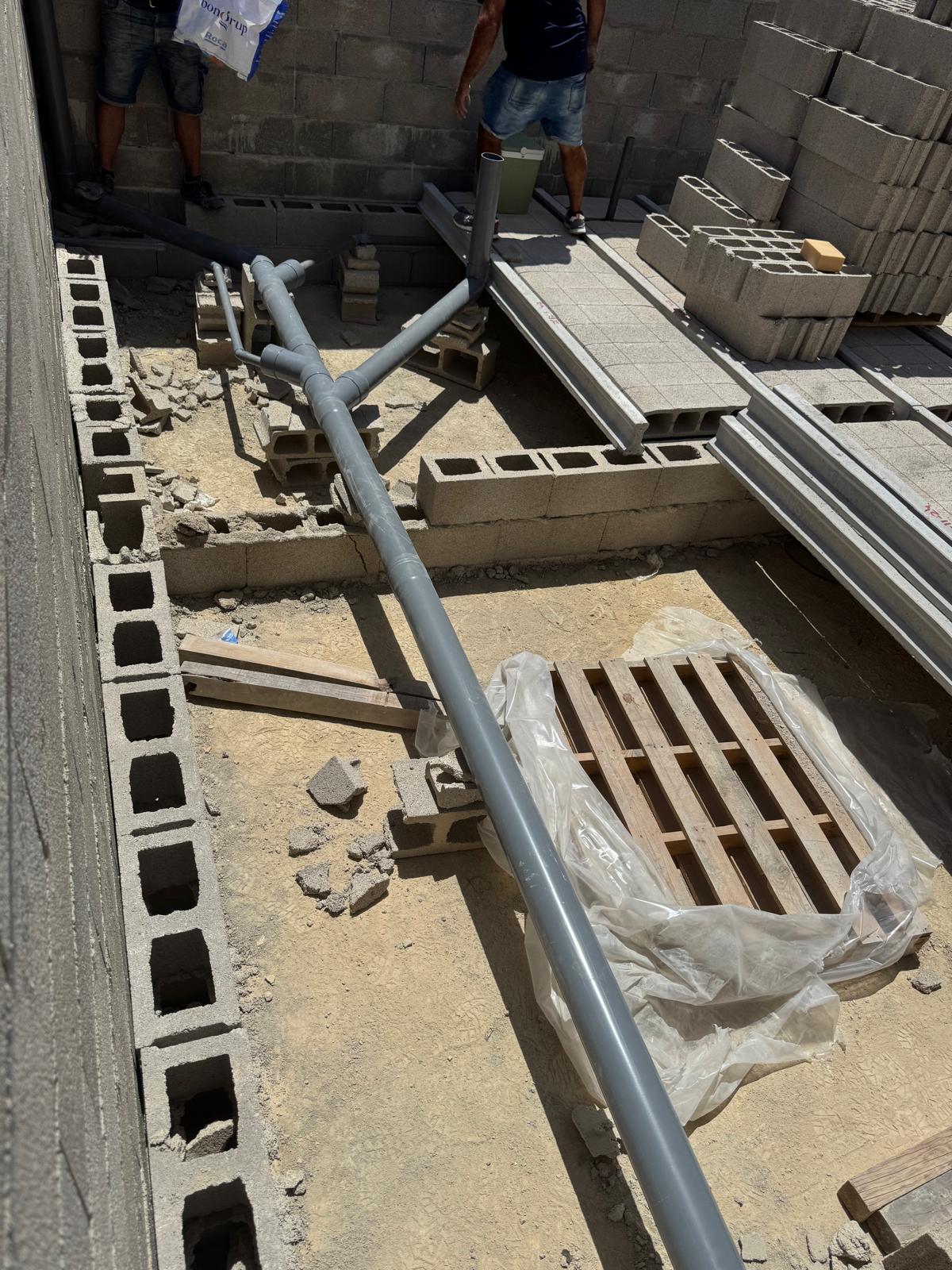 Desagües de planta baja.