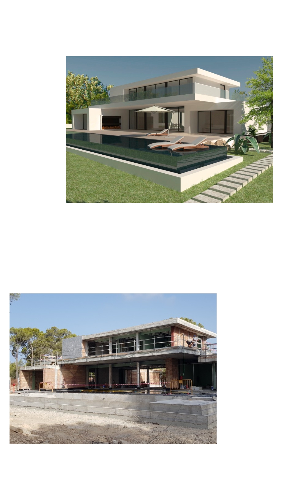 Vivienda unifamiliar aislada y piscina