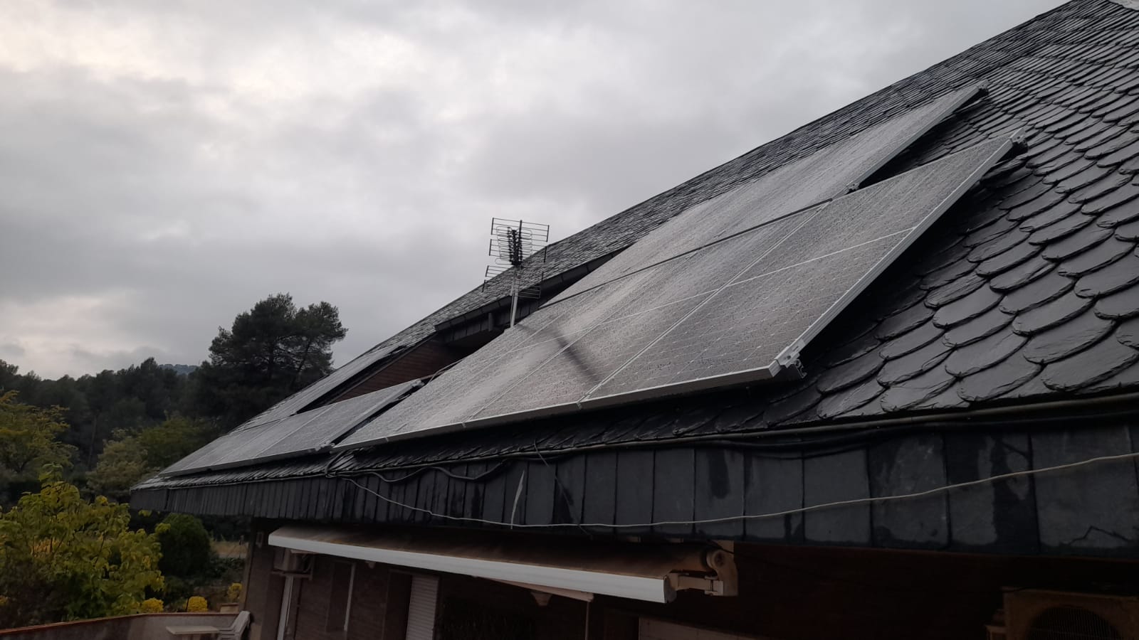 Instalación tejado pizarra