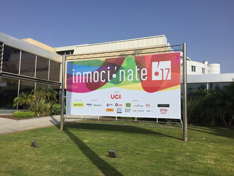 Lona perforada para evento