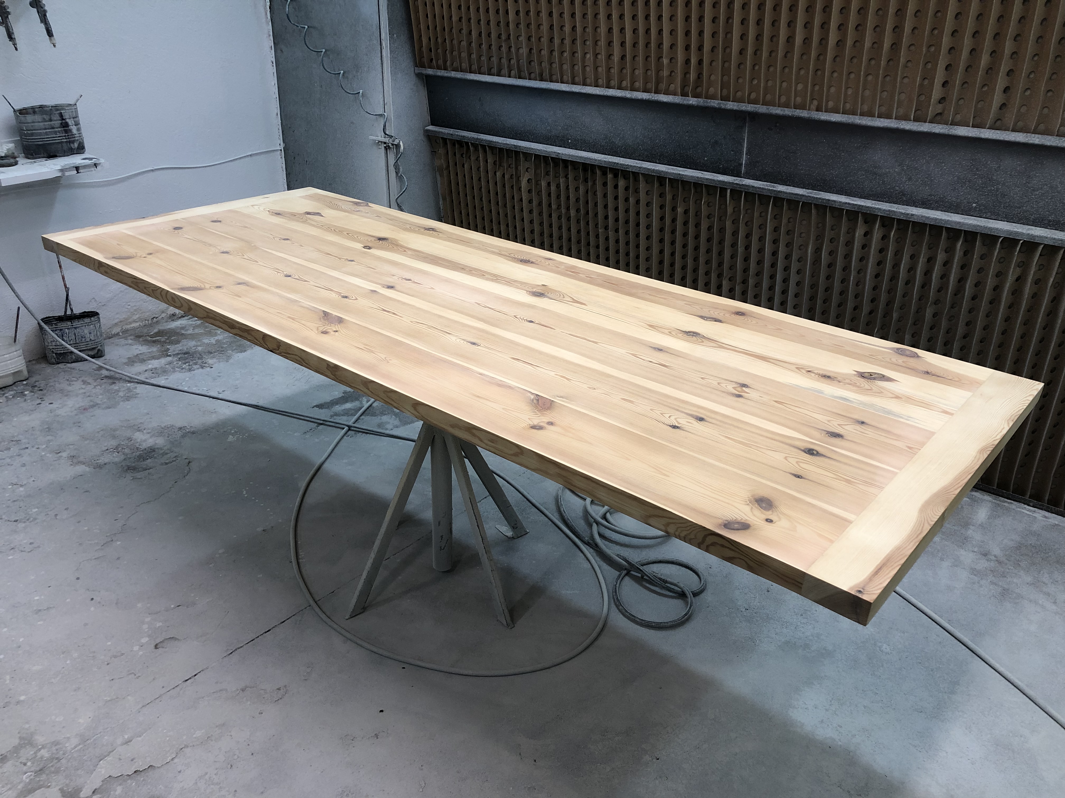 Restauración de mesa de pino