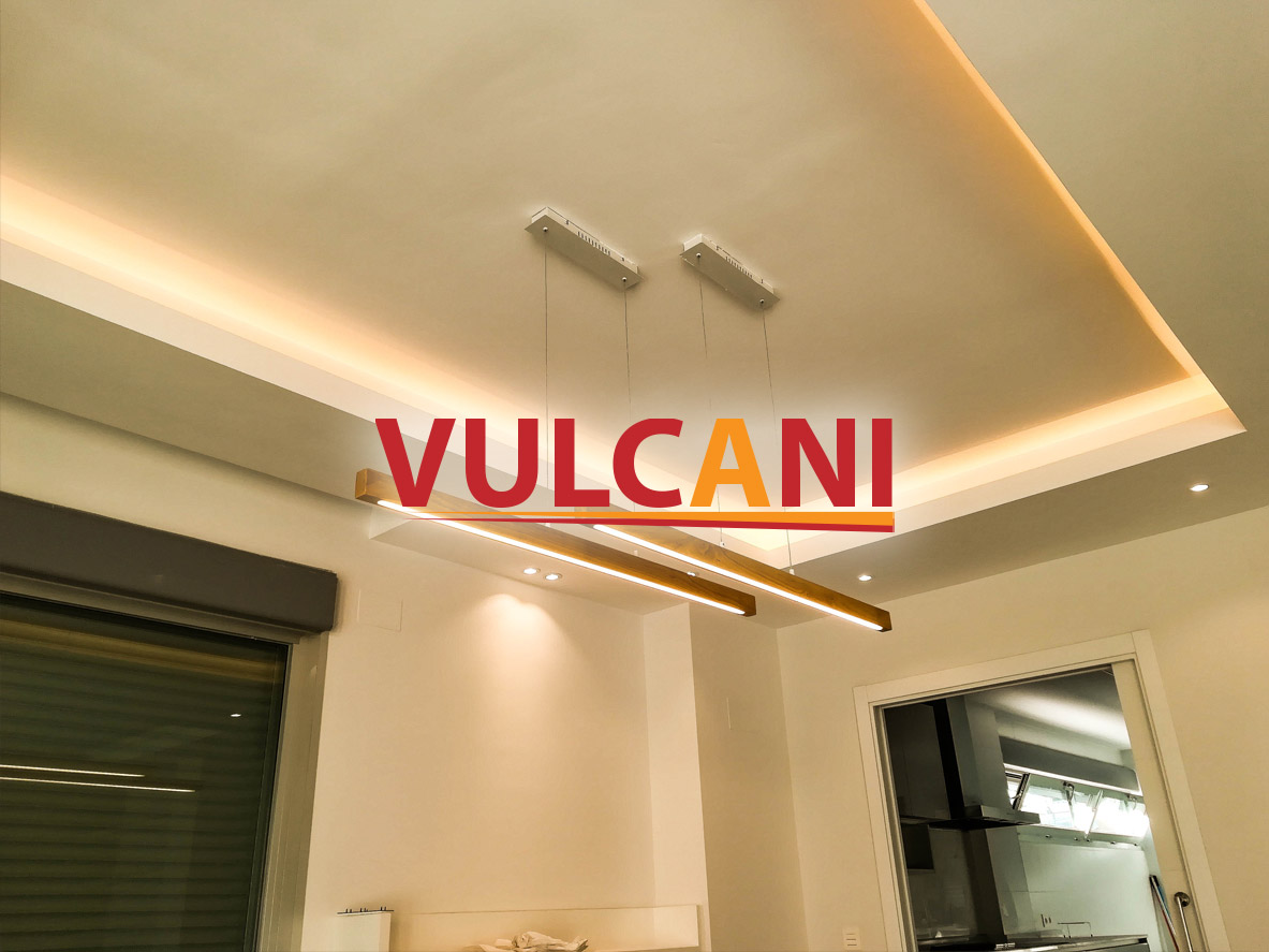 Candileja led pladur salón