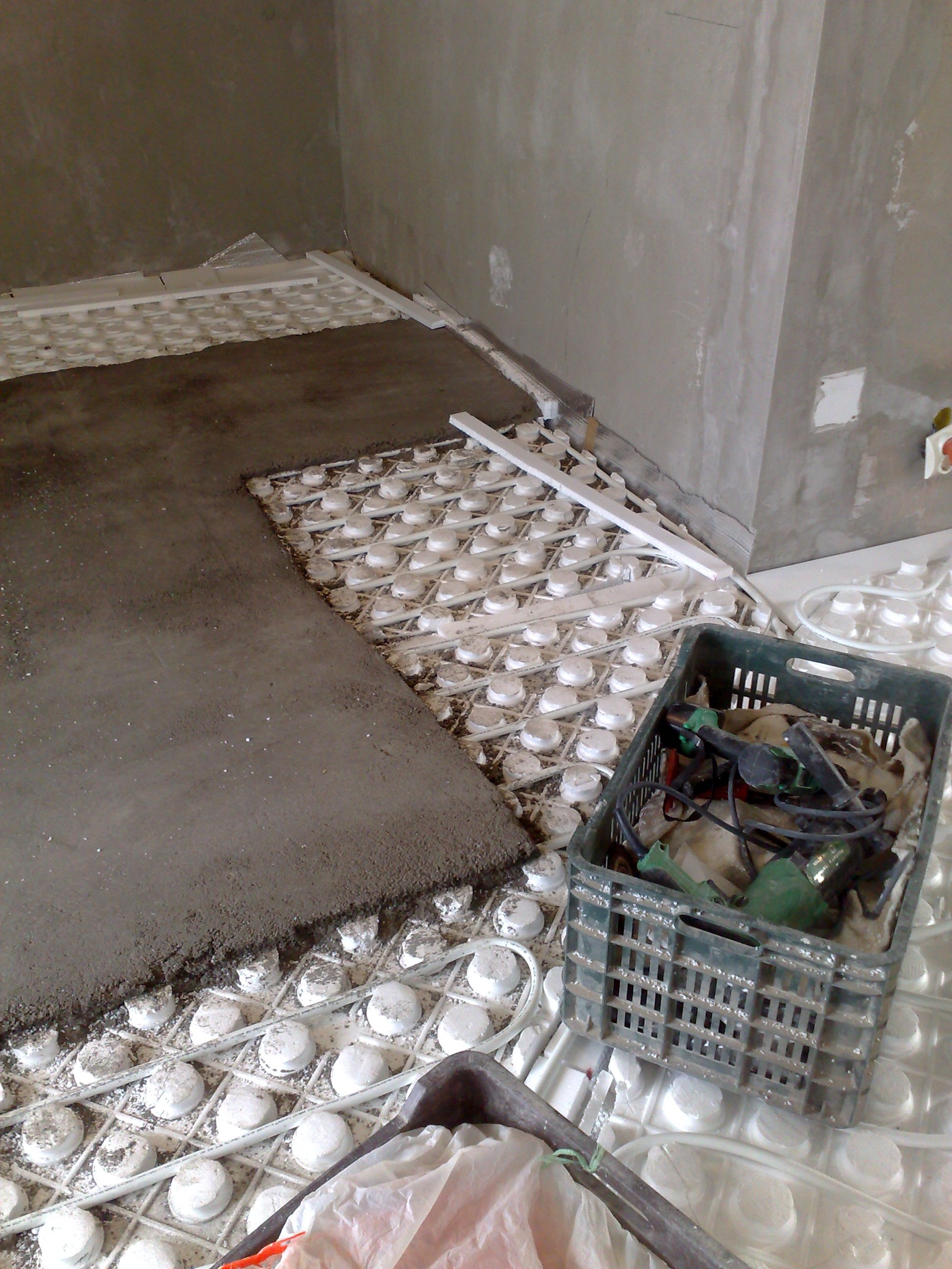 suelo termico de agua 