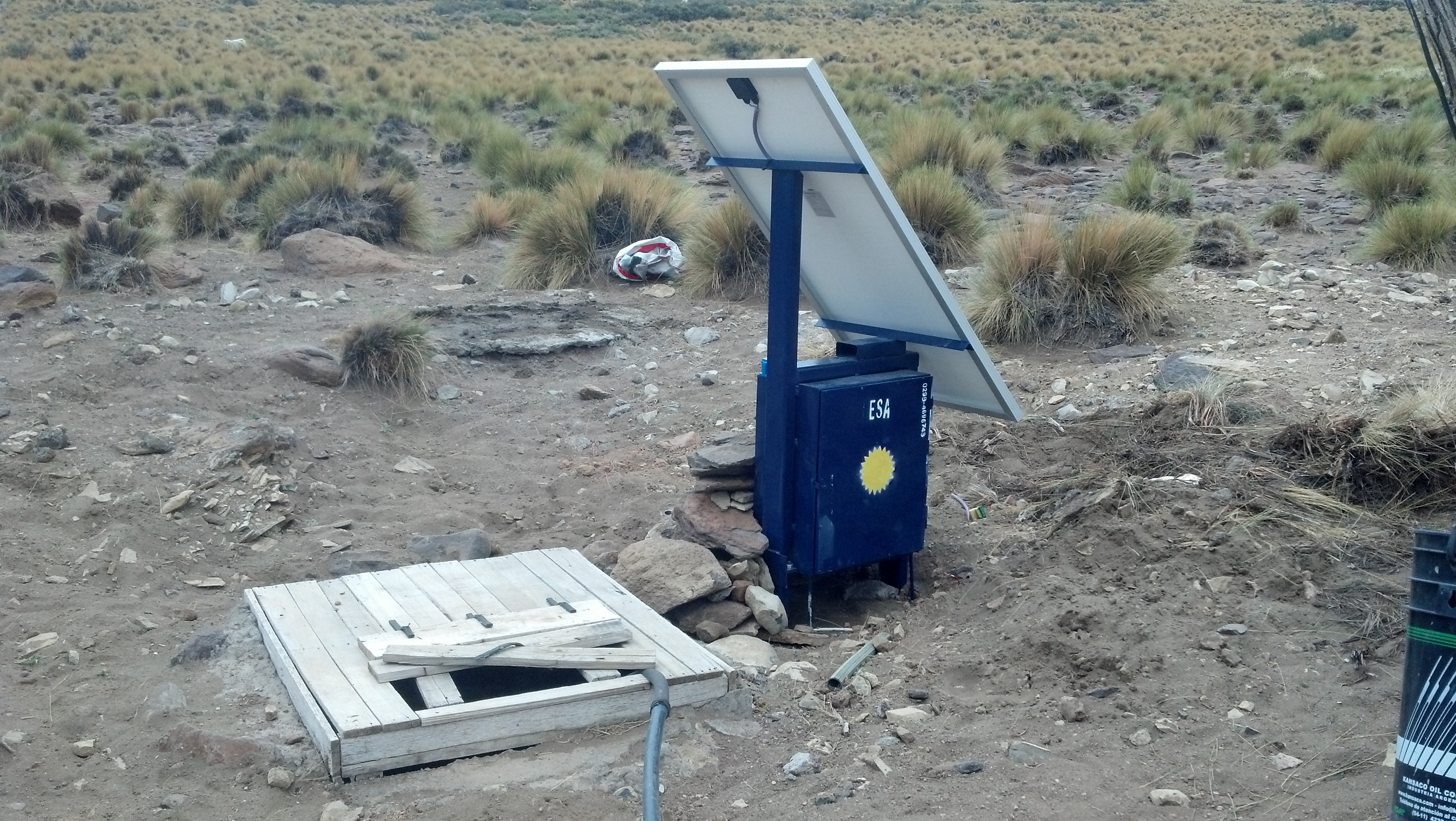 Bombeo solar de agua.