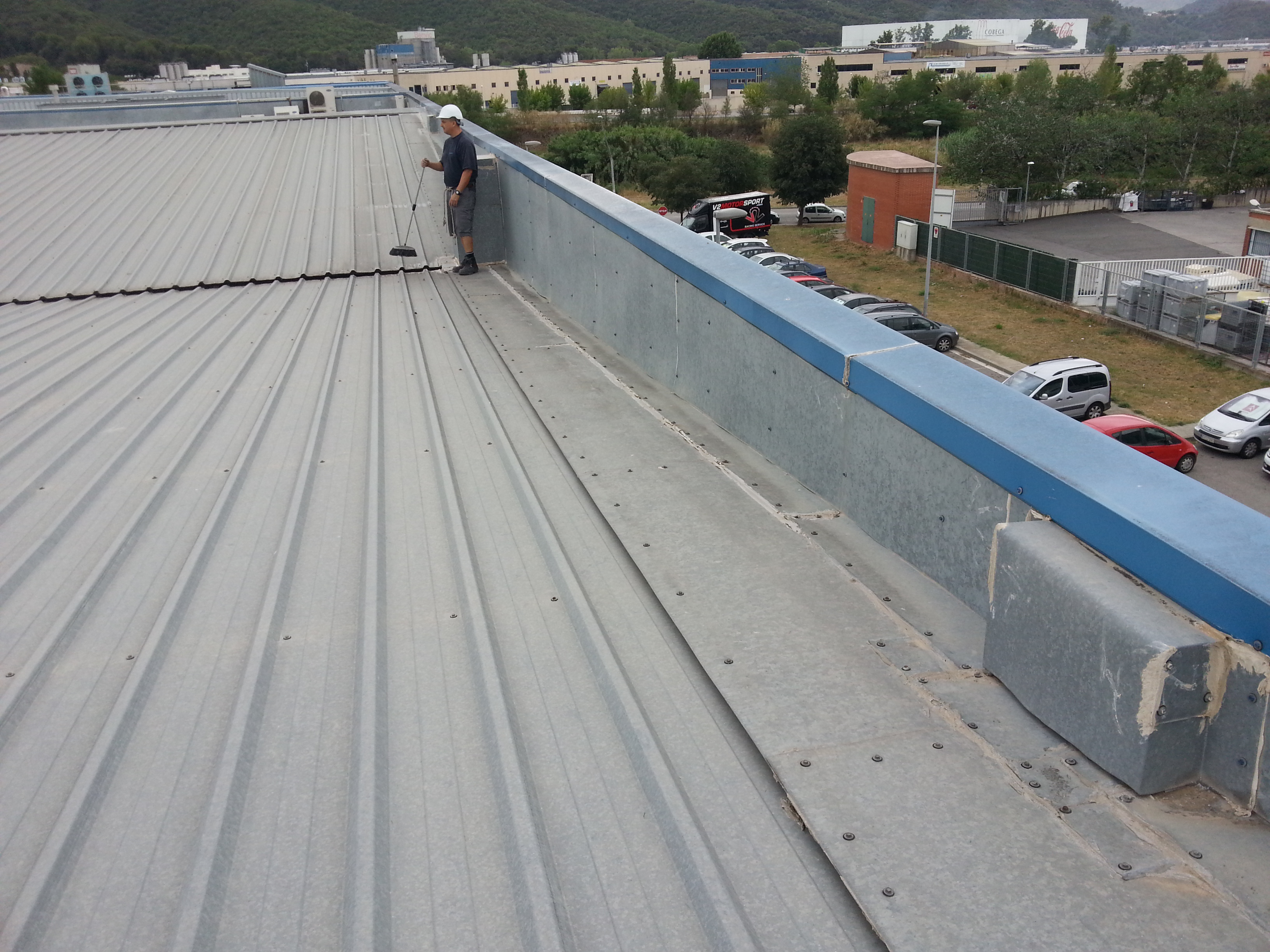 Cubierta en nave industrial