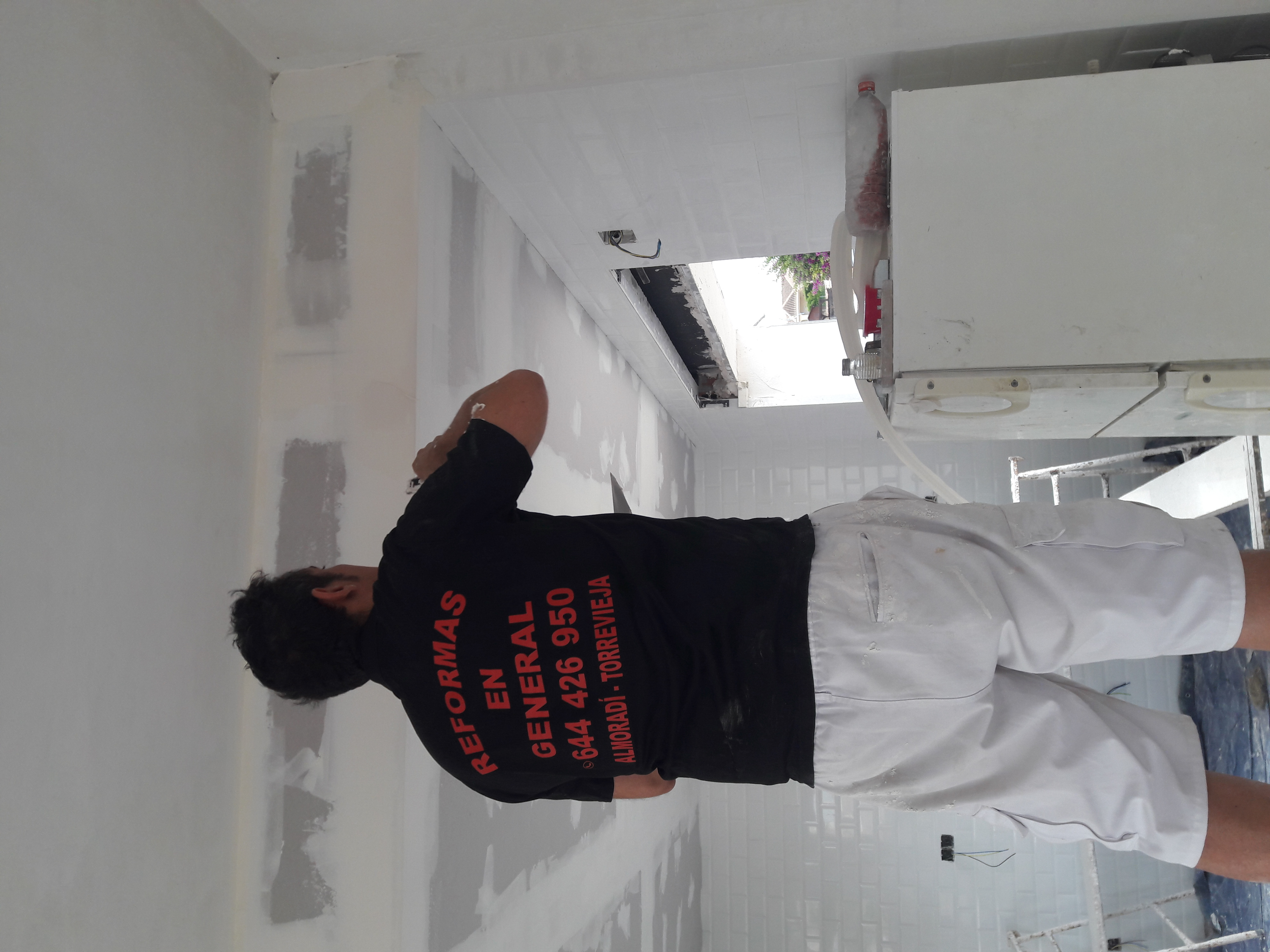 Aplicando otra mano de masa