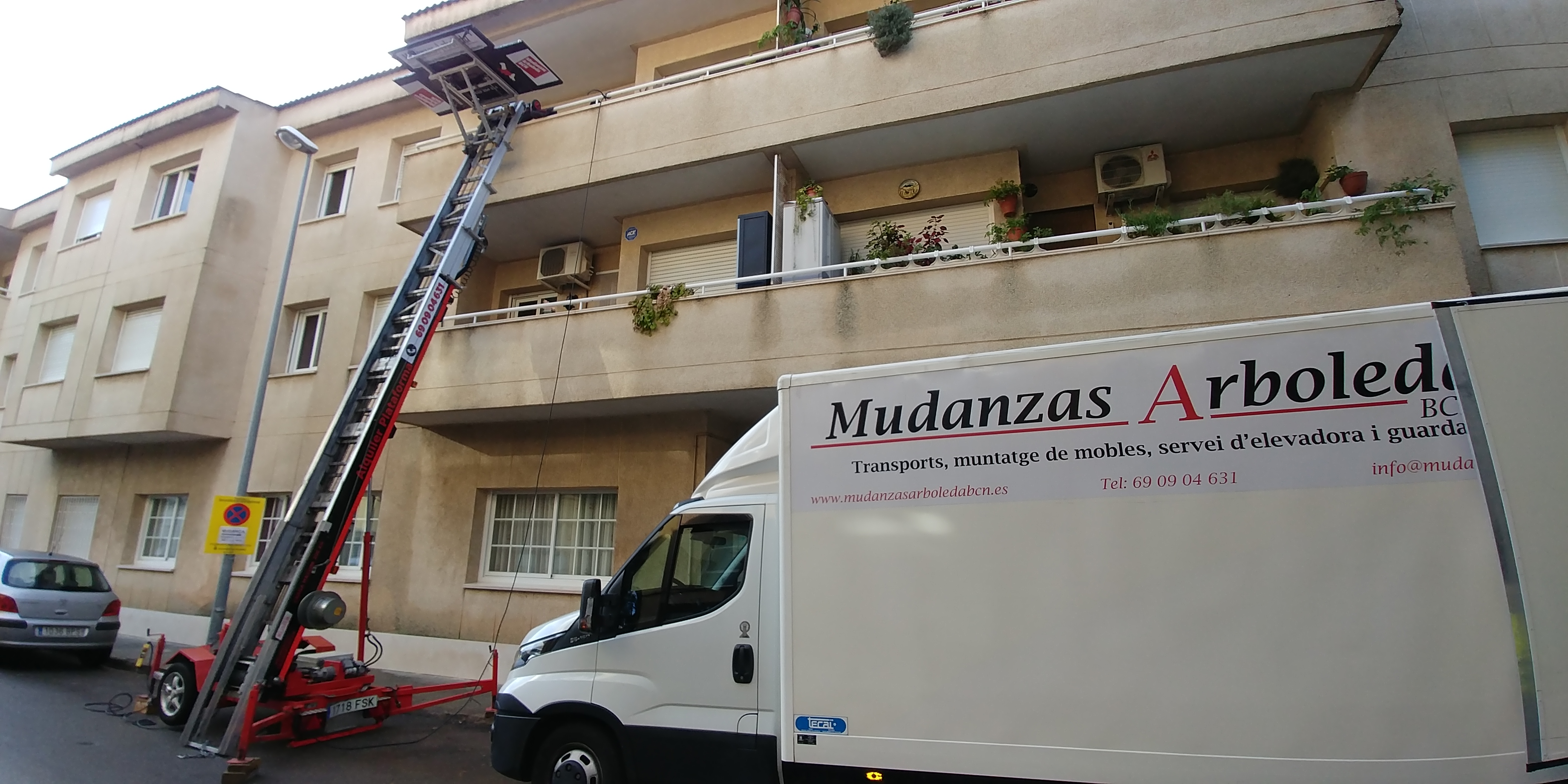 Mudanza con elevador en Cardedeu