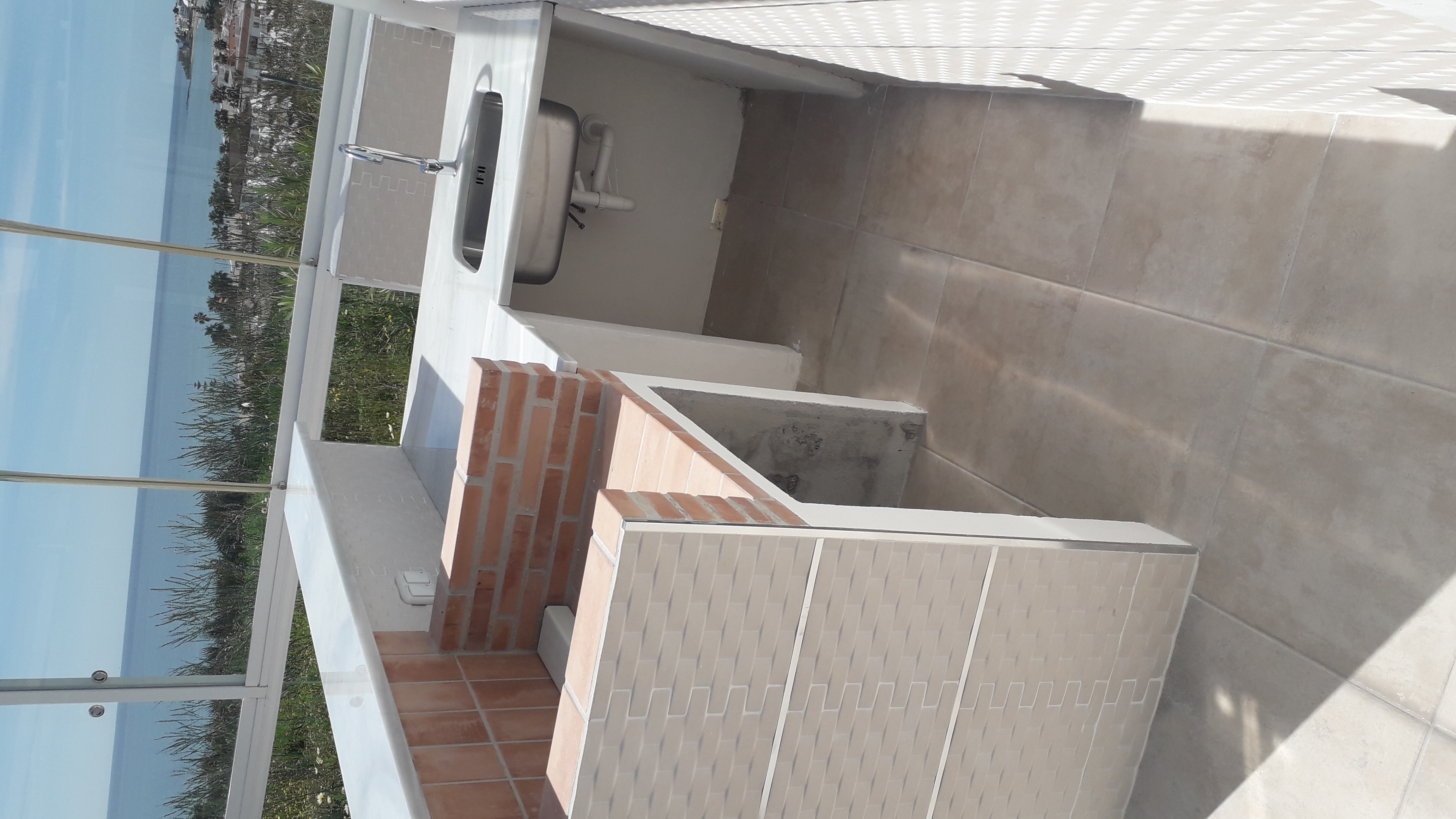 Barbacoa de obra terraza