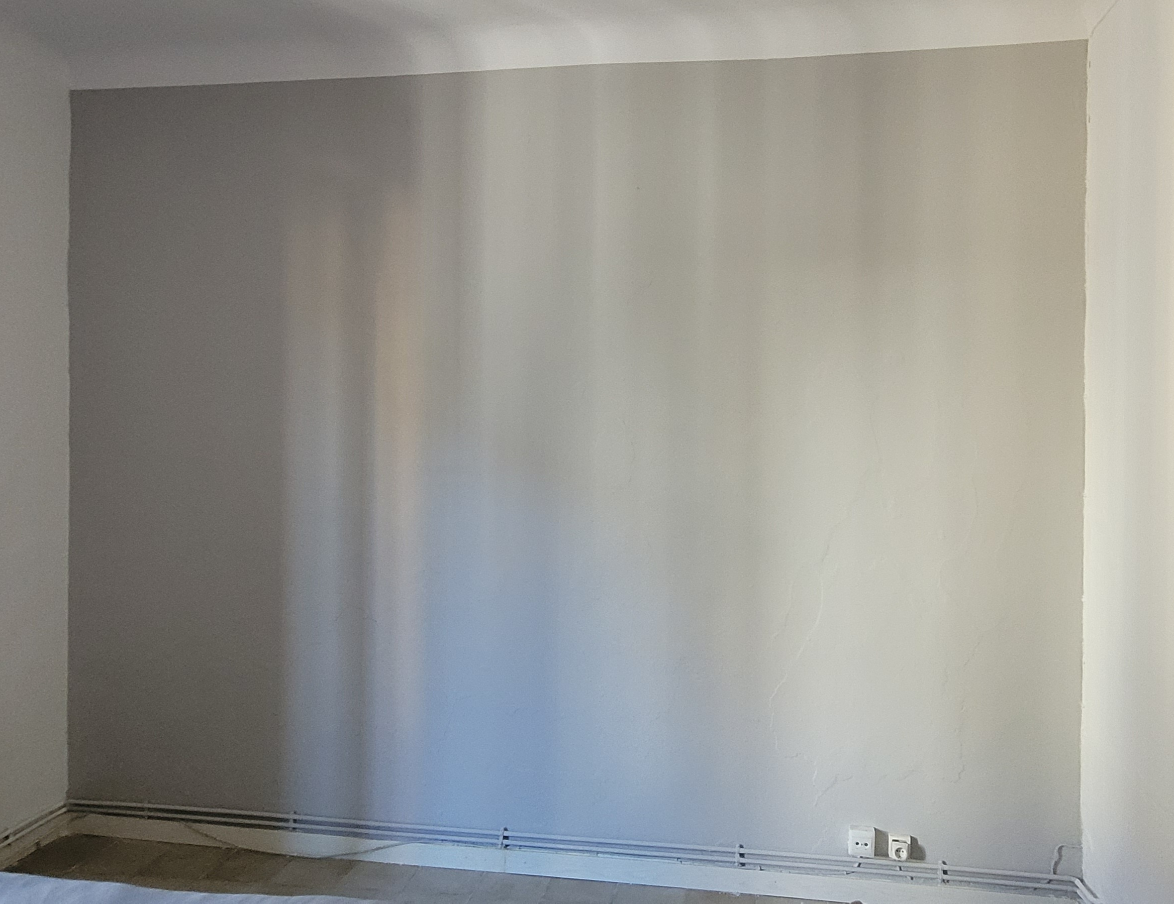 Salón con pared a color