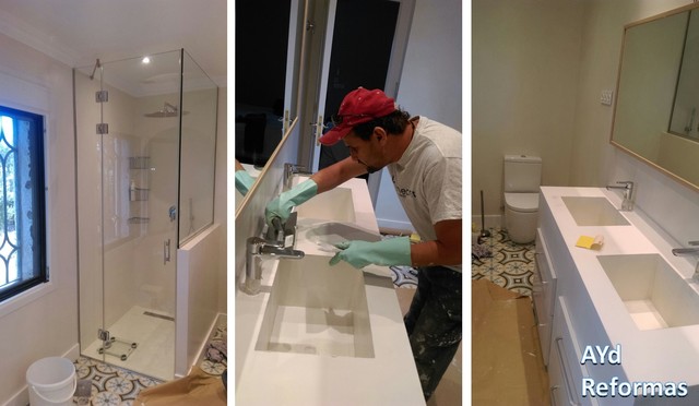 modernizando un baño