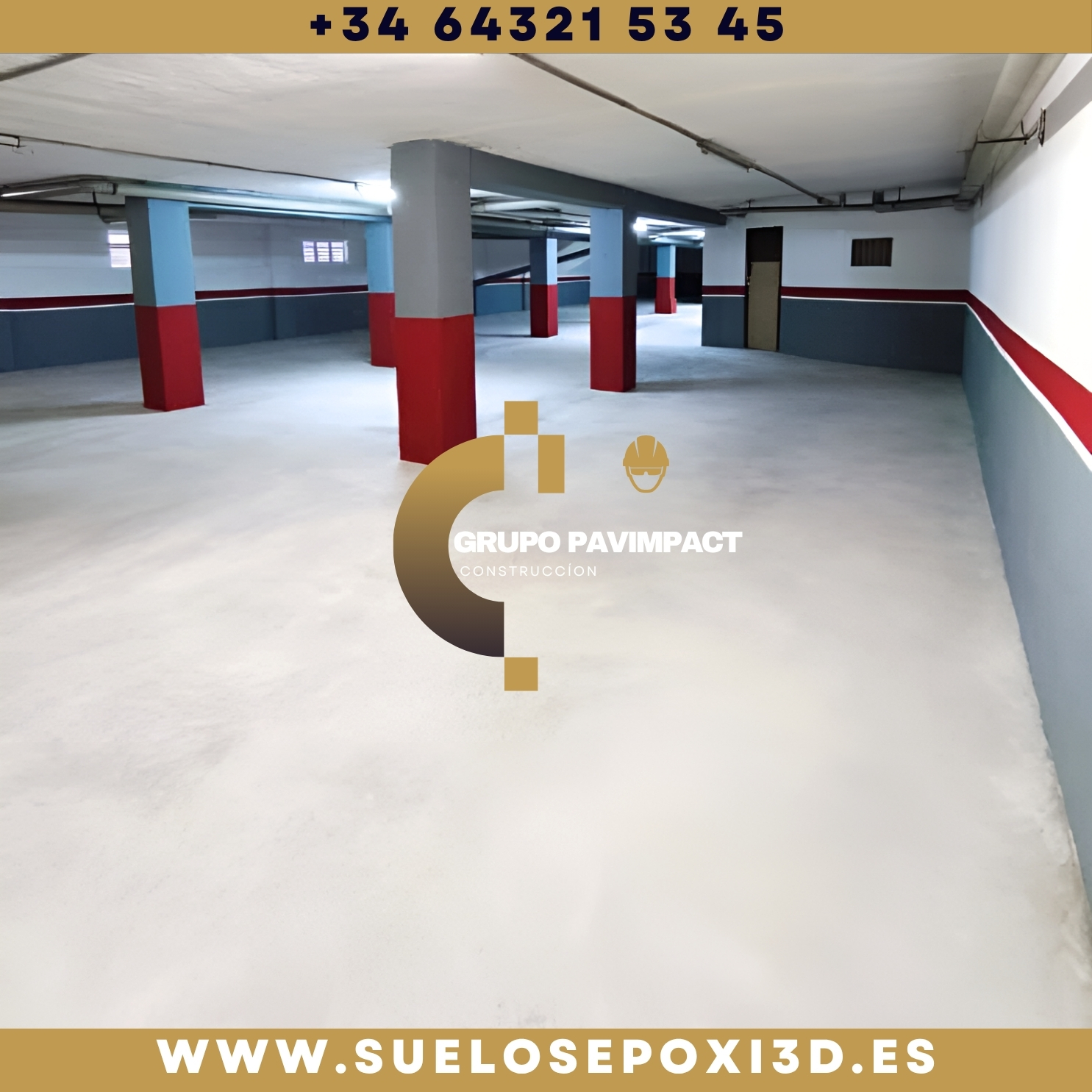 GARAJE HORMIGÓN FRATASADO Y PINTURA INTEGRAL