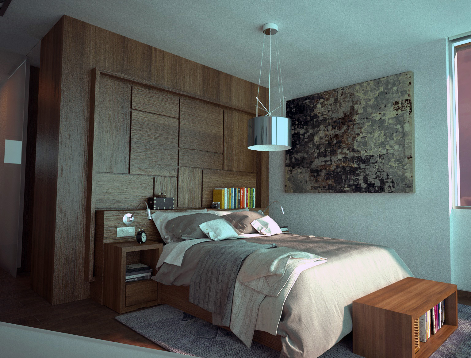 Infografía de diseño de dormitorio principal