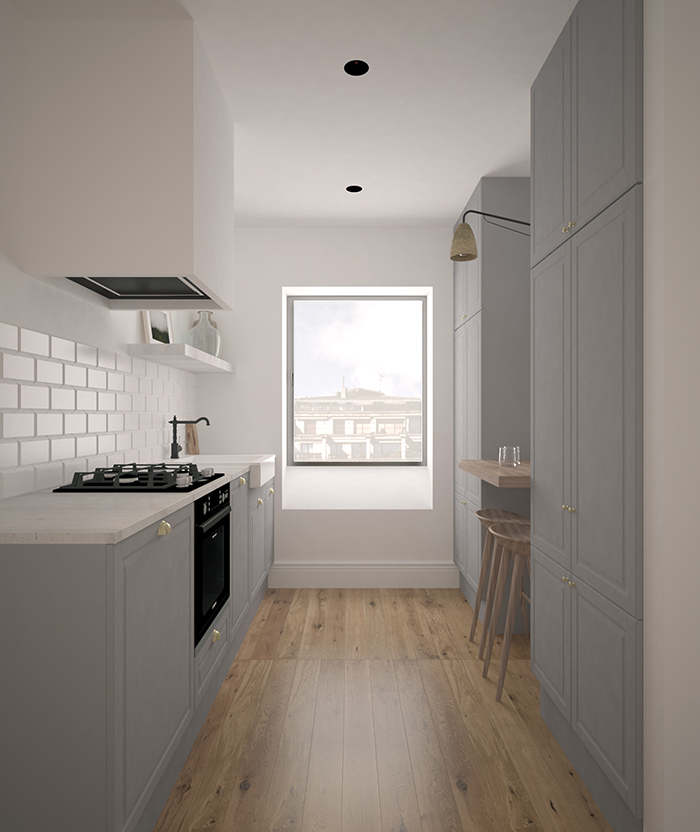 Cocina en apartamento de Lasarte-oria