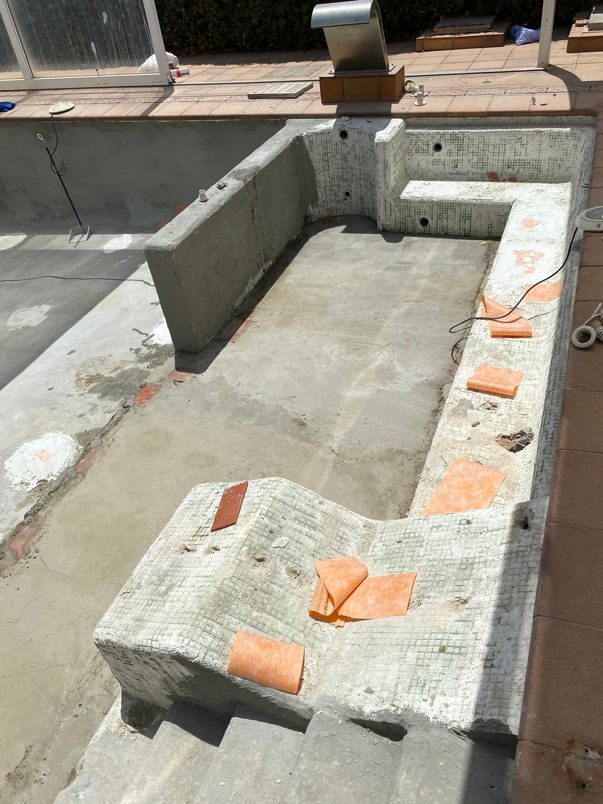 rehabilitación de piscina