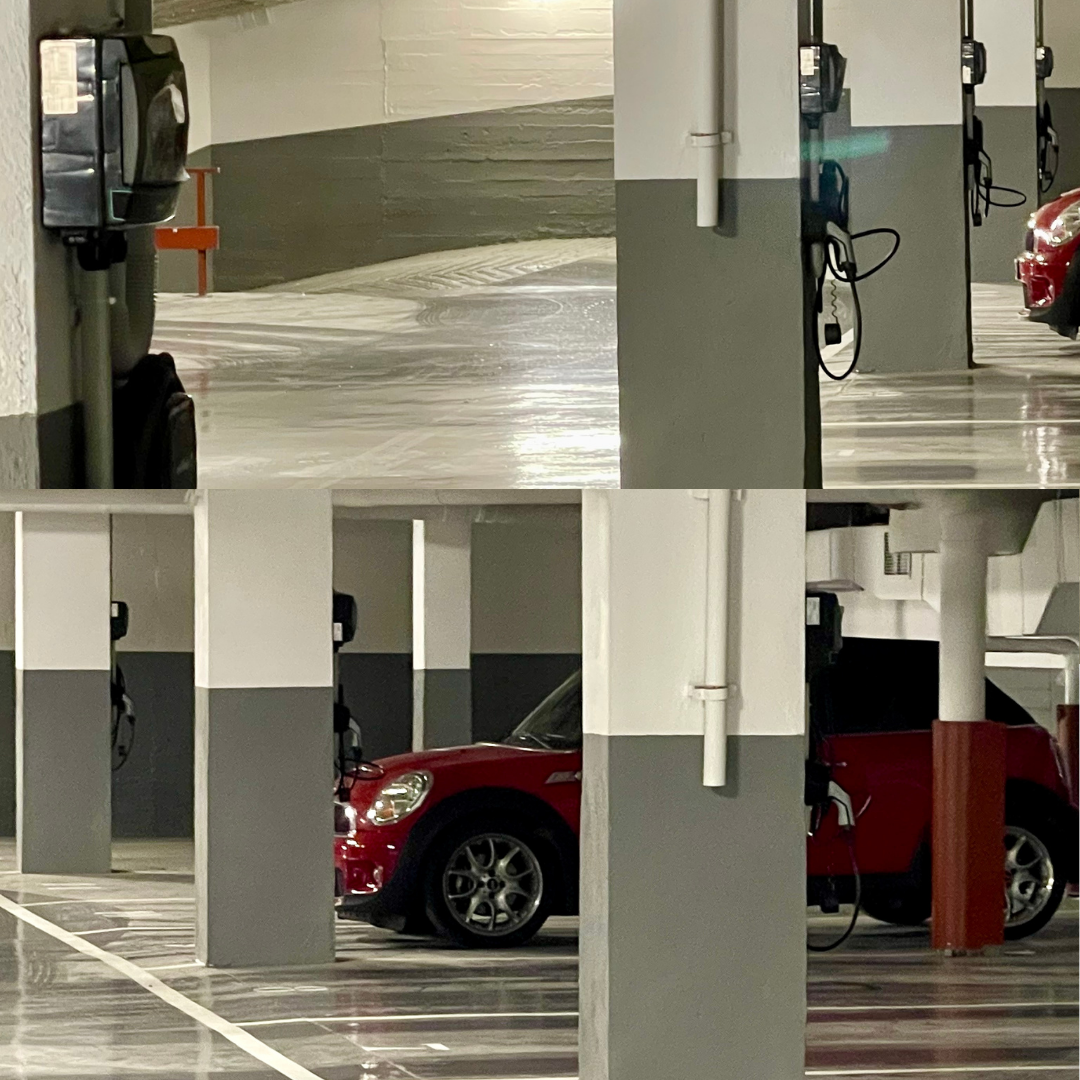 Wallbox Pulsar Plus en garaje comunitario