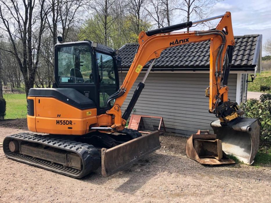 retroexcavadora de cadenas