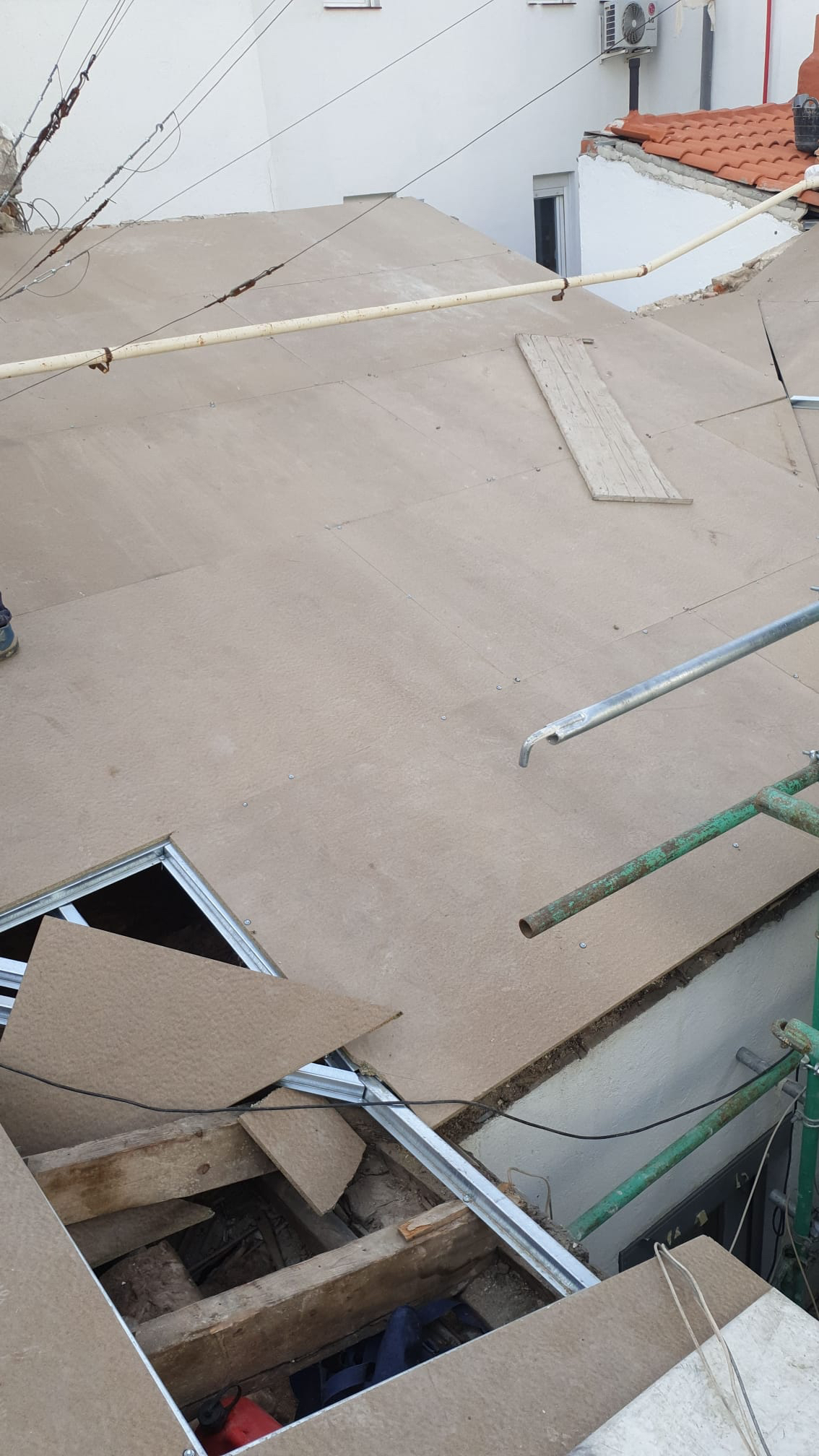 Trabajos en cubierta