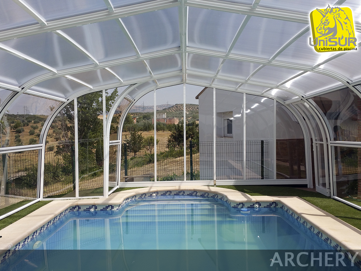 Cubierta de piscina modelo Archery