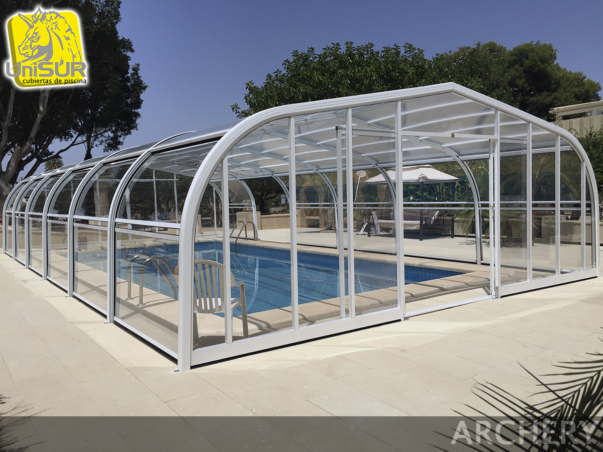 Cubierta de piscina modelo Archery
