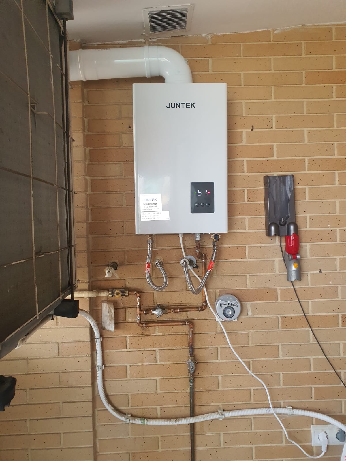 Calentador gas Juntek