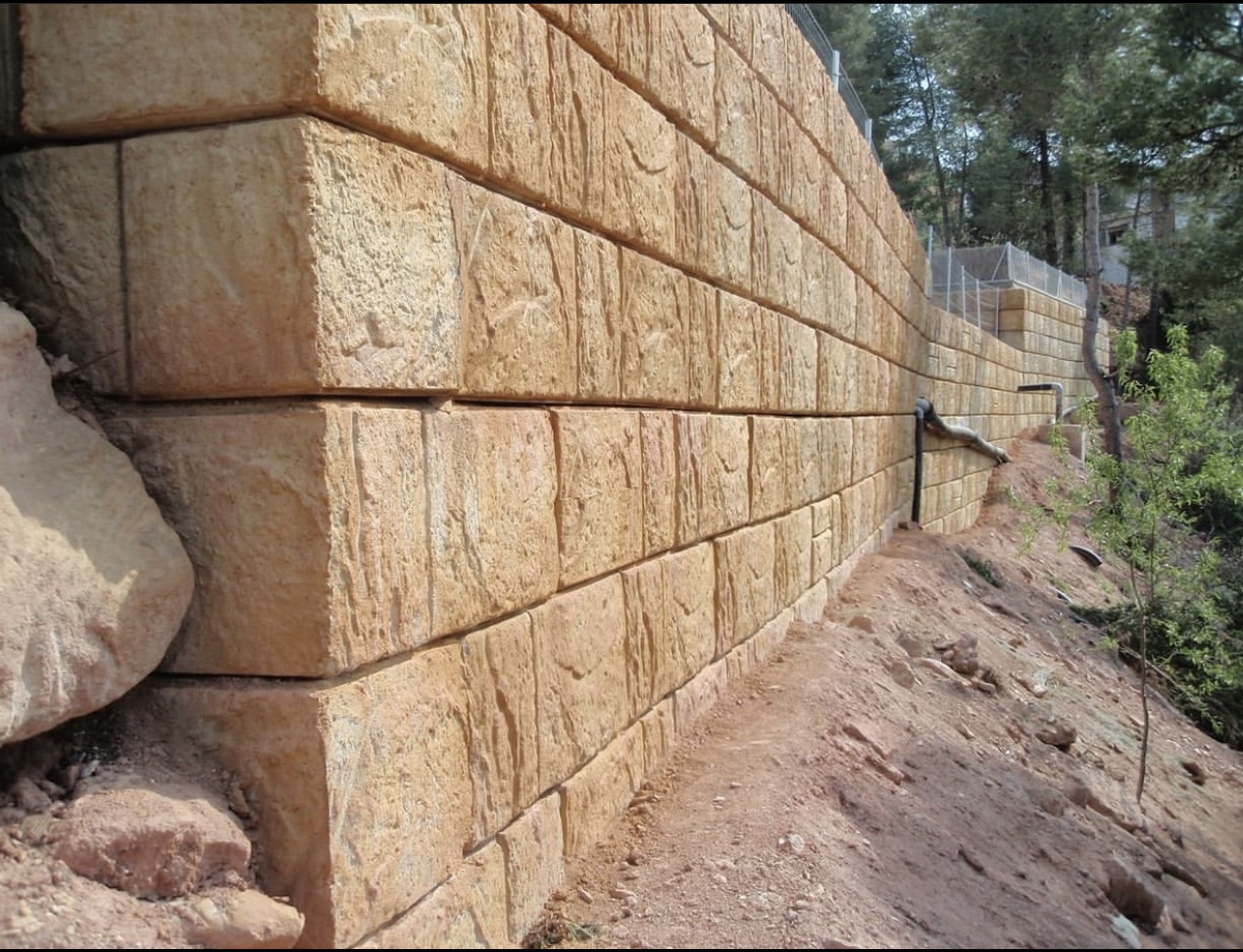 Muro bloque hormigón