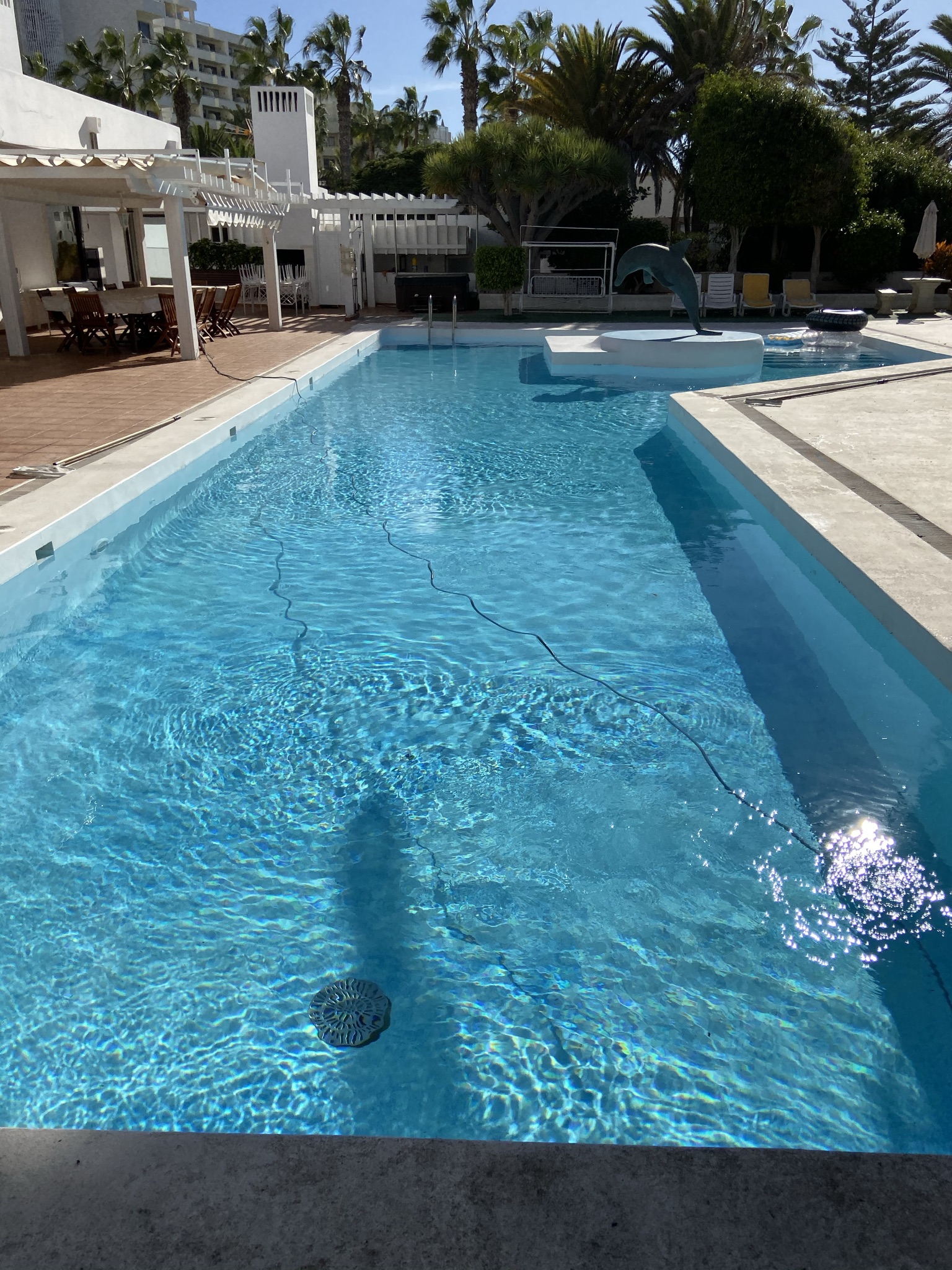 Piscina después de nuestra actuación