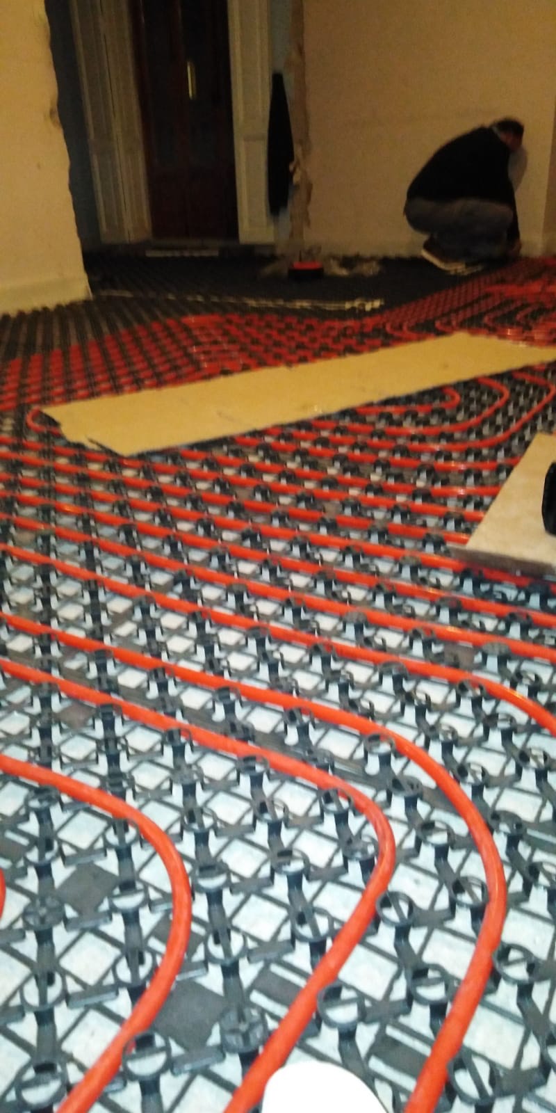 instalación de suelo radiante