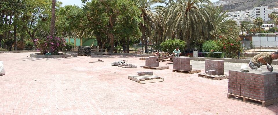 adoquinado de 4000 m2  en parque en puerto rico 