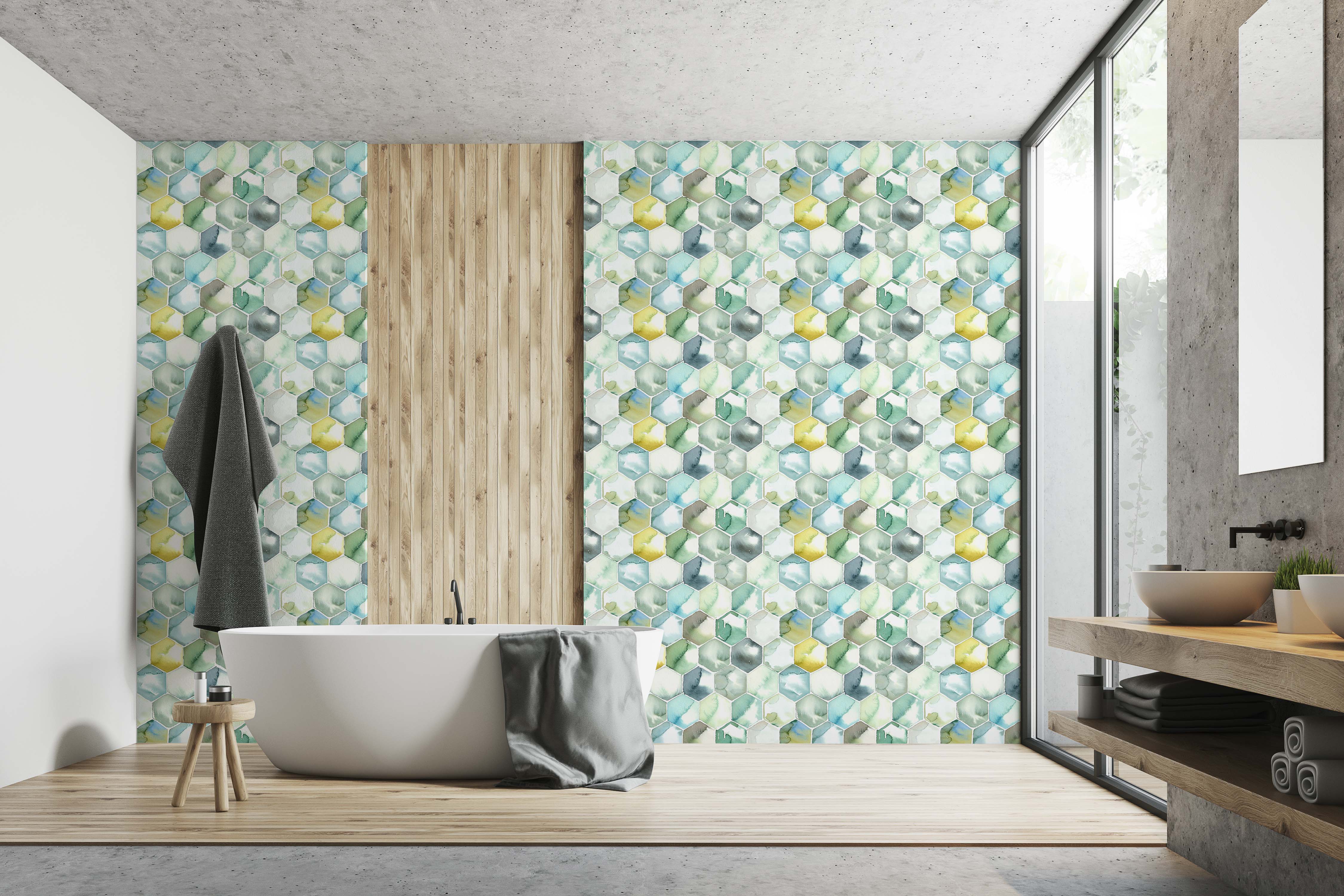 Papel Pintado Exagon