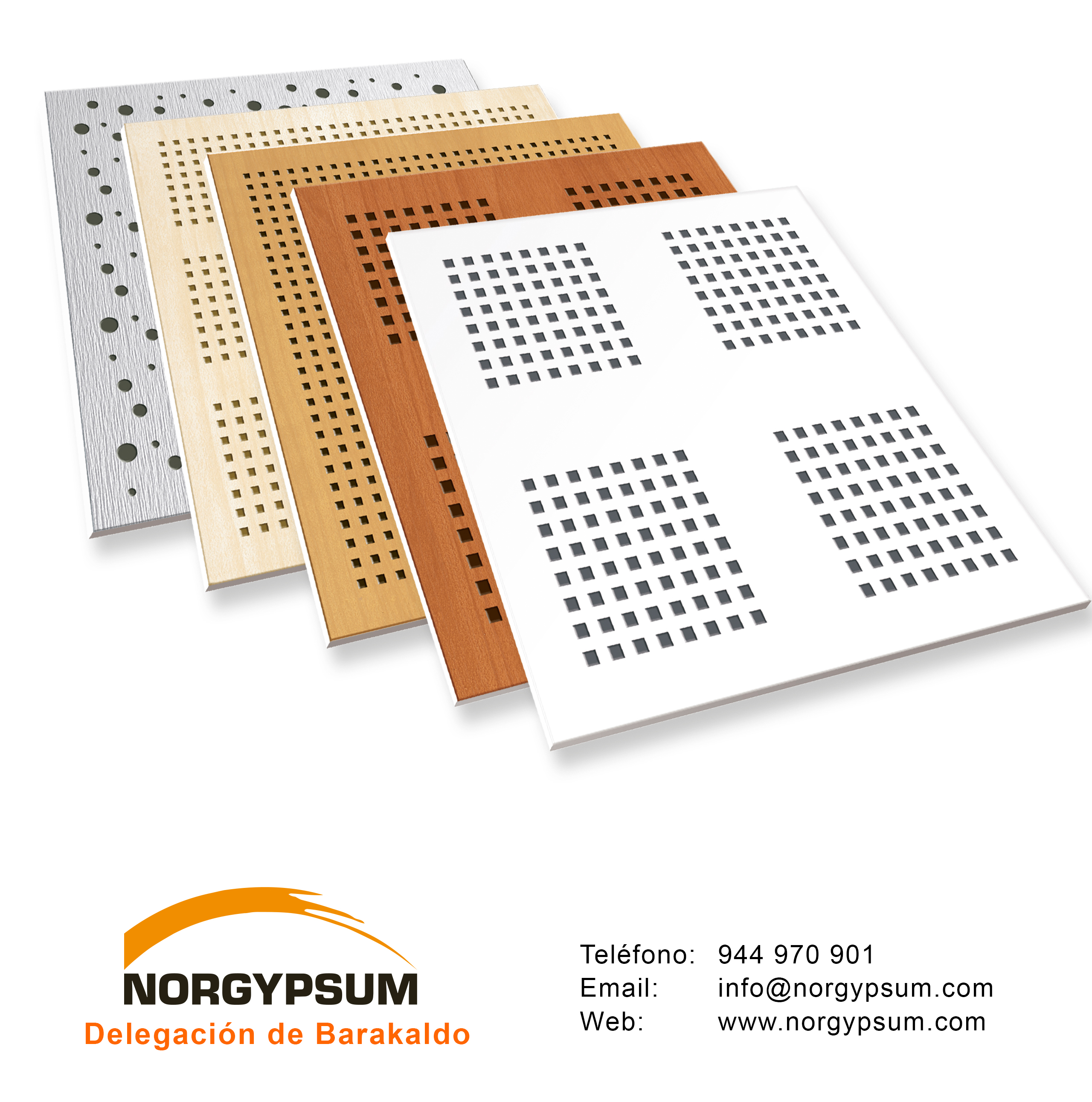 Amplio catálogo de falsos techos