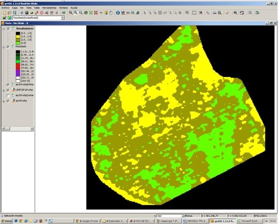 Análisis de vigor de un viñedo mediante teledetección y SIG