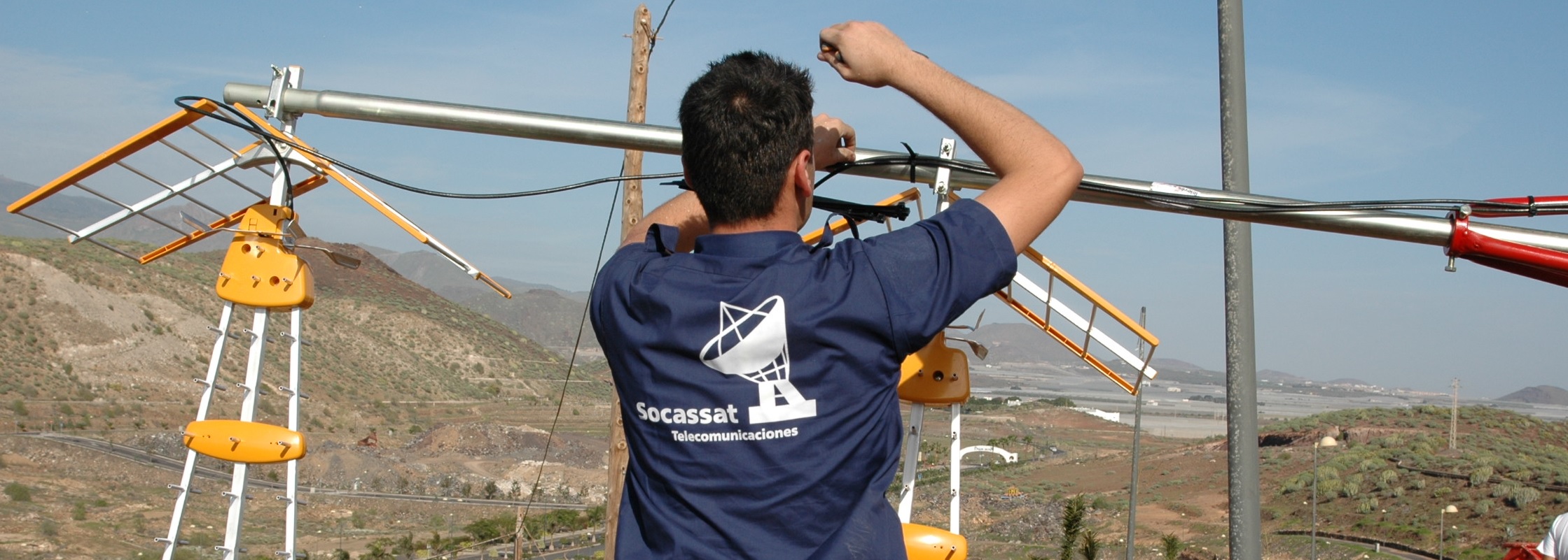 Instalación antena terrestre