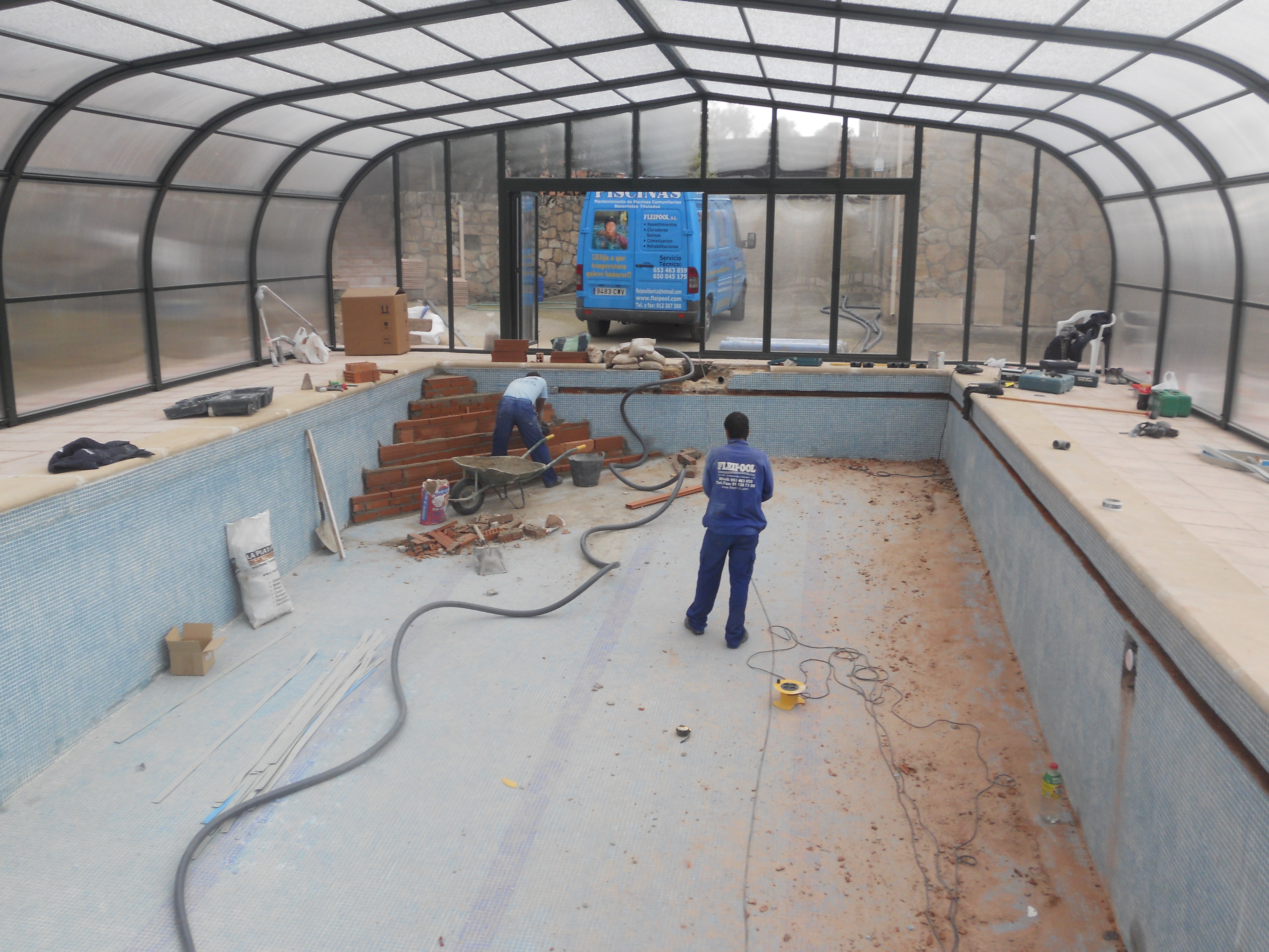 Rehabilitación de piscina en lámina de pvc