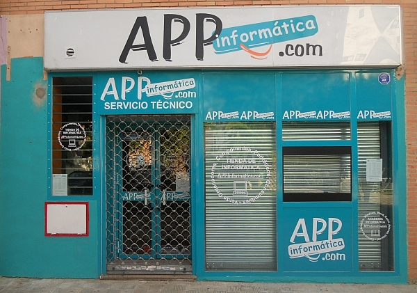 Rotulación Fachada Tienda Informática