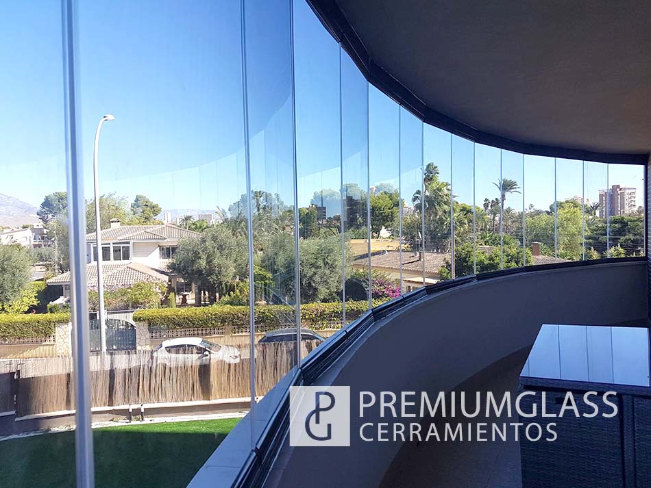 Acristalamiento de espacio curvo