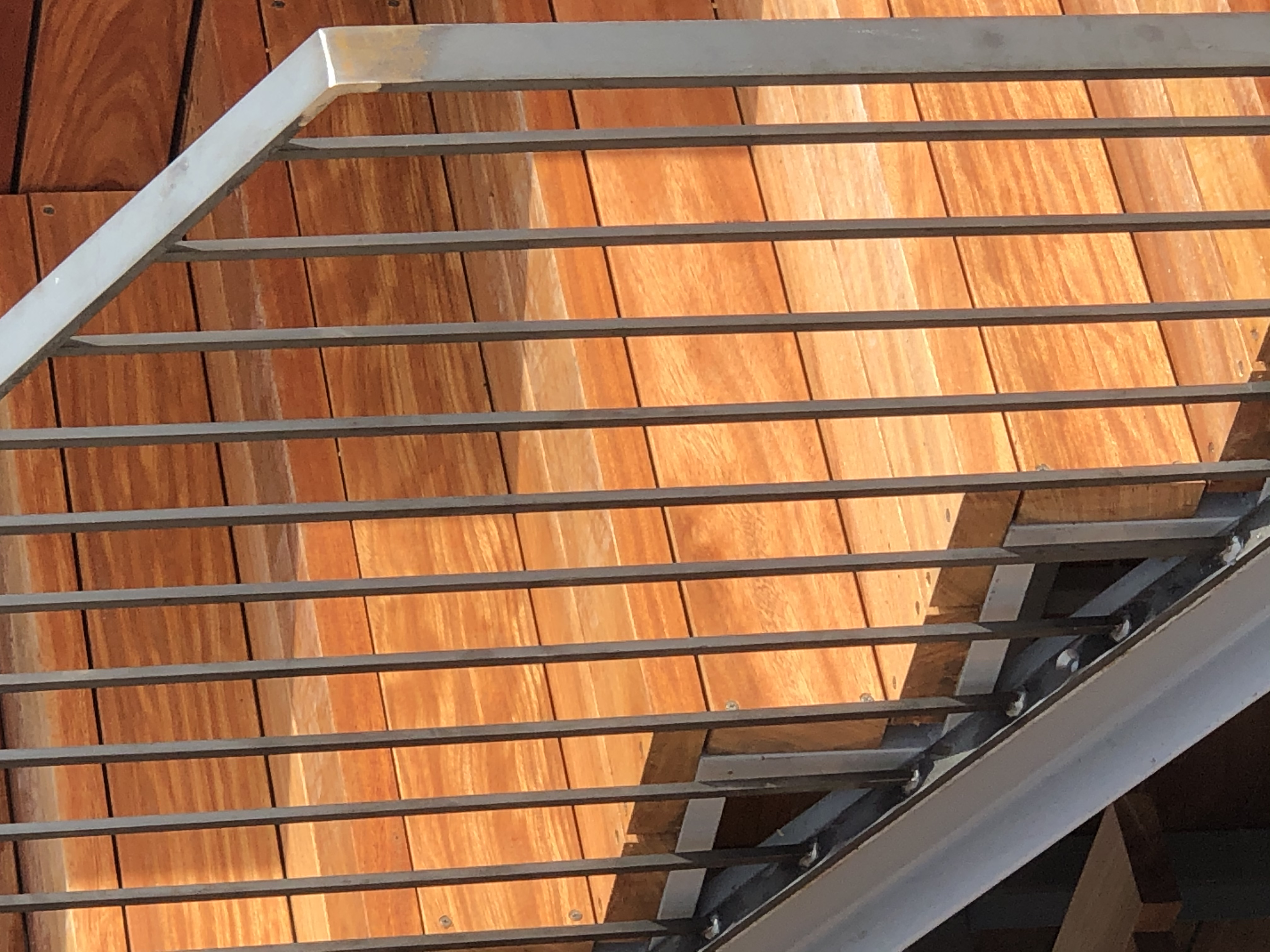 Escaleras obra castillo de Amposta, Tarragona